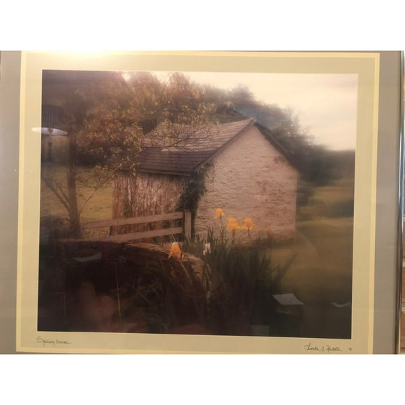 Framed Huddle Image, Spring House, Signed by Linda J. Huddle '91, Professionally - Picture 4 of 9